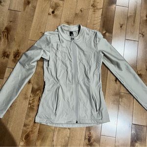 MPG activewear beige zip-up sports jacket sweater XS